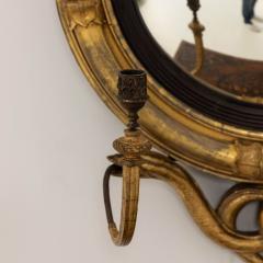 19th c English Regency Convex Mirror in Original Giltwood - 3535241