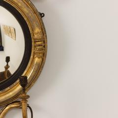 19th c English Regency Convex Mirror in Original Giltwood - 3535243