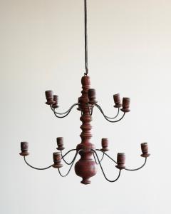 19th c Folk Art Chandelier - 4339682