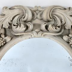 19th c French Large Deeply Carved Mirror with Original Mirror Plate - 3351946