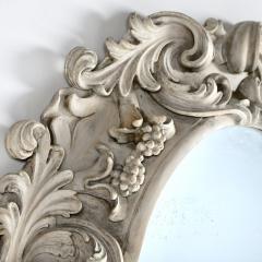 19th c French Large Deeply Carved Mirror with Original Mirror Plate - 3351947