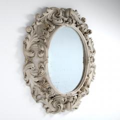 19th c French Large Deeply Carved Mirror with Original Mirror Plate - 3351951