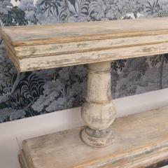 19th c French Long Console Table in Original Paint - 3964353