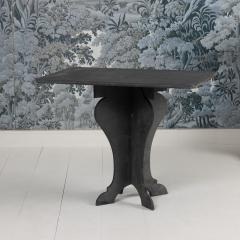 19th c French Rectangular Slate Table with Tulip Shaped Base - 4176278