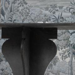 19th c French Rectangular Slate Table with Tulip Shaped Base - 4176282