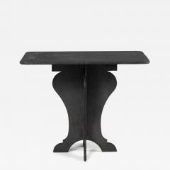 19th c French Rectangular Slate Table with Tulip Shaped Base - 4177420