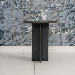 19th c French Round Slate Side Table - 4534531