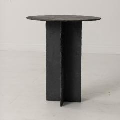 19th c French Round Slate Side Table - 4534535