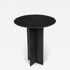 19th c French Round Slate Side Table - 4534591