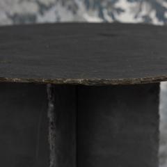 19th c French Round Slate Side Table - 4534621