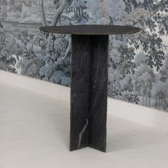 19th c French Round Slate Side Table - 4534622
