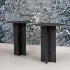 19th c French Round Slate Side Table - 4534628