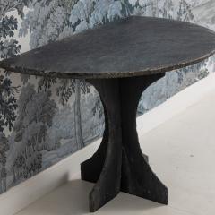 19th c French Slate Demilune Console Table - 4471748