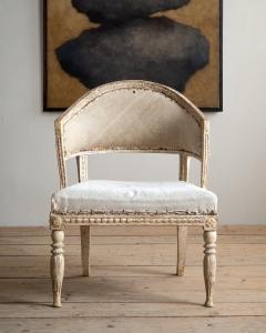 19th c Gustavian Barrel Back Armchairs - 4541204