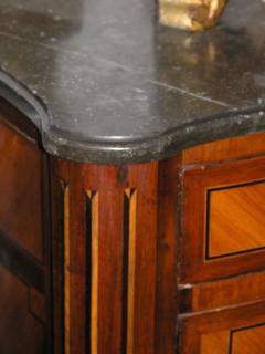 19th c Inlaid Marble Top Commode - 451766