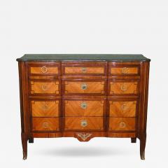 19th c Inlaid Marble Top Commode - 451951