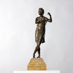 19th c Italian Gilt Bronze Apollo Figure on Alabaster Base - 4293219