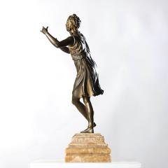 19th c Italian Gilt Bronze Apollo Figure on Alabaster Base - 4293227