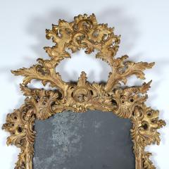 19th c Italian Giltwood Mirror with Original Mirror - 3366926
