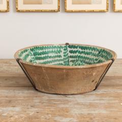 19th c Large Spanish Green Fajalauza Lebrillo Bowl from Granada - 3644493