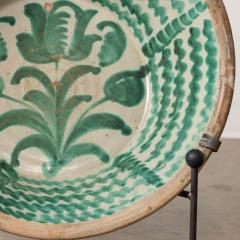 19th c Large Spanish Green Fajalauza Lebrillo Bowl from Granada - 3644581