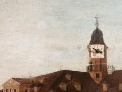 19th c Mechanical Clock Painting - 4339889