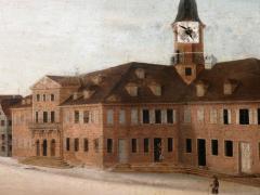 19th c Mechanical Clock Painting - 4339891