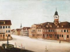 19th c Mechanical Clock Painting - 4344456