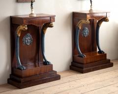 19th c Pair of Empire Console Tables - 4541282