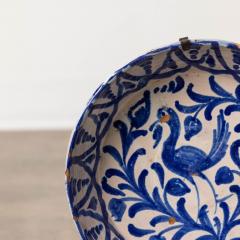 19th c Spanish Blue and White Fajalauza Lebrillo Bowl from Granada - 3603854