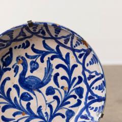 19th c Spanish Blue and White Fajalauza Lebrillo Bowl from Granada - 3603855