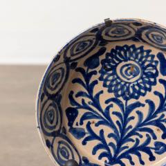 19th c Spanish Blue and White Fajalauza Lebrillo Bowl from Granada - 3603879