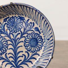 19th c Spanish Blue and White Fajalauza Lebrillo Bowl from Granada - 3603915