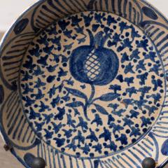 19th c Spanish Blue and White Fajalauza Lebrillo Bowl from Granada - 3604035