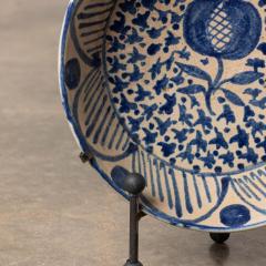 19th c Spanish Blue and White Fajalauza Lebrillo Bowl from Granada - 3604038