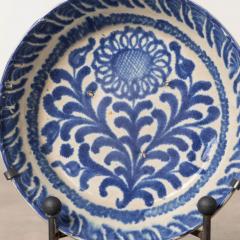 19th c Spanish Blue and White Fajalauza Lebrillo Bowl from Granada - 3604066