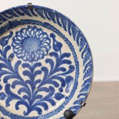 19th c Spanish Blue and White Fajalauza Lebrillo Bowl from Granada - 3604069