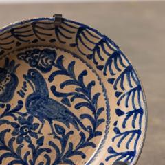 19th c Spanish Blue and White Fajalauza Lebrillo Bowl from Granada - 3607537