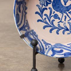 19th c Spanish Blue and White Fajalauza Lebrillo Bowl from Granada - 3608248