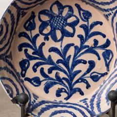 19th c Spanish Blue and White Fajalauza Lebrillo Bowl from Granada - 3609531