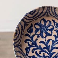 19th c Spanish Blue and White Fajalauza Lebrillo Bowl from Granada - 3609532
