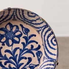 19th c Spanish Blue and White Fajalauza Lebrillo Bowl from Granada - 3609533