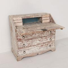 19th c Swedish Bureau Desk Secreatry in Original Paint - 4153246