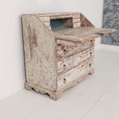 19th c Swedish Bureau Desk Secreatry in Original Paint - 4153249