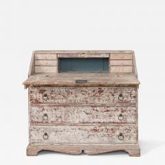 19th c Swedish Bureau Desk Secreatry in Original Paint - 4153684