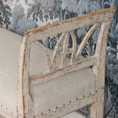 19th c Swedish Gustavian Lindome Painted Window Bench - 4649777