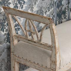 19th c Swedish Gustavian Lindome Painted Window Bench - 4649779