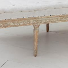 19th c Swedish Gustavian Period Bench or Footstool in Original Paint - 3430919
