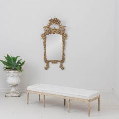 19th c Swedish Gustavian Period Bench or Footstool in Original Paint - 3430921