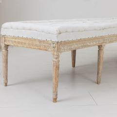 19th c Swedish Gustavian Period Bench or Footstool in Original Paint - 3430922